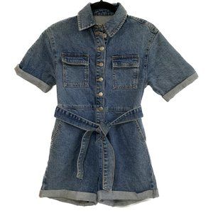 Topshop Denim Romper Size 0